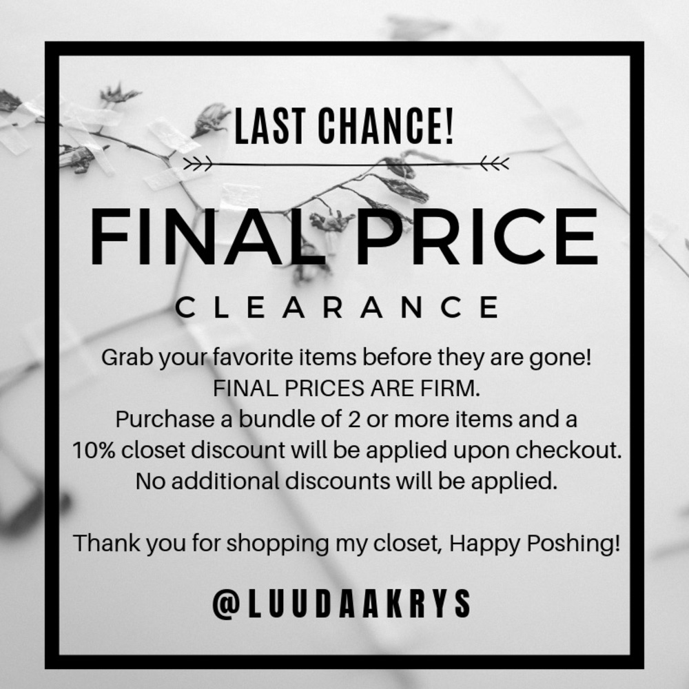 💰LAST CHANCE CLEARANCE💰